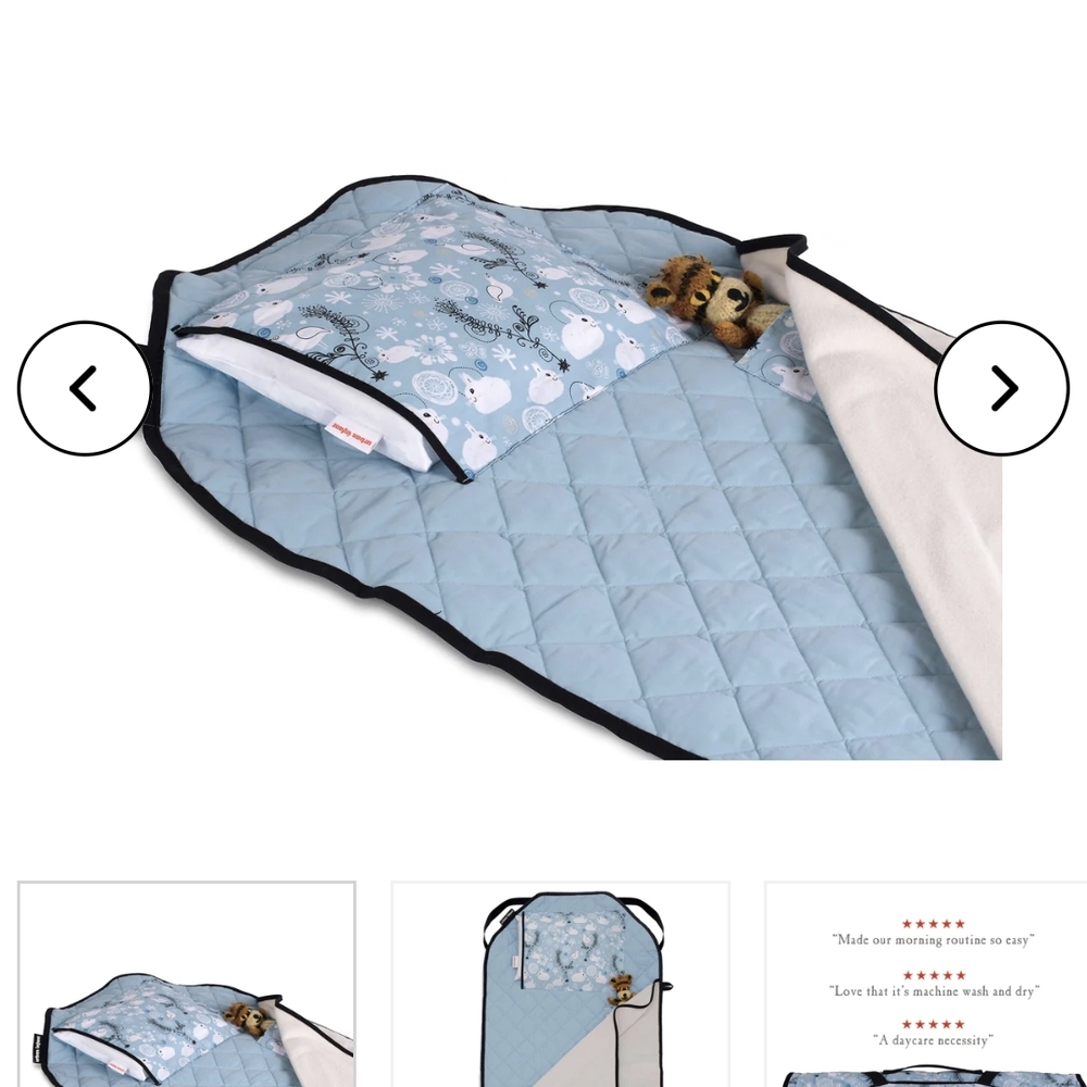 Blue and White Diamond-Pattern Quilted Bedding